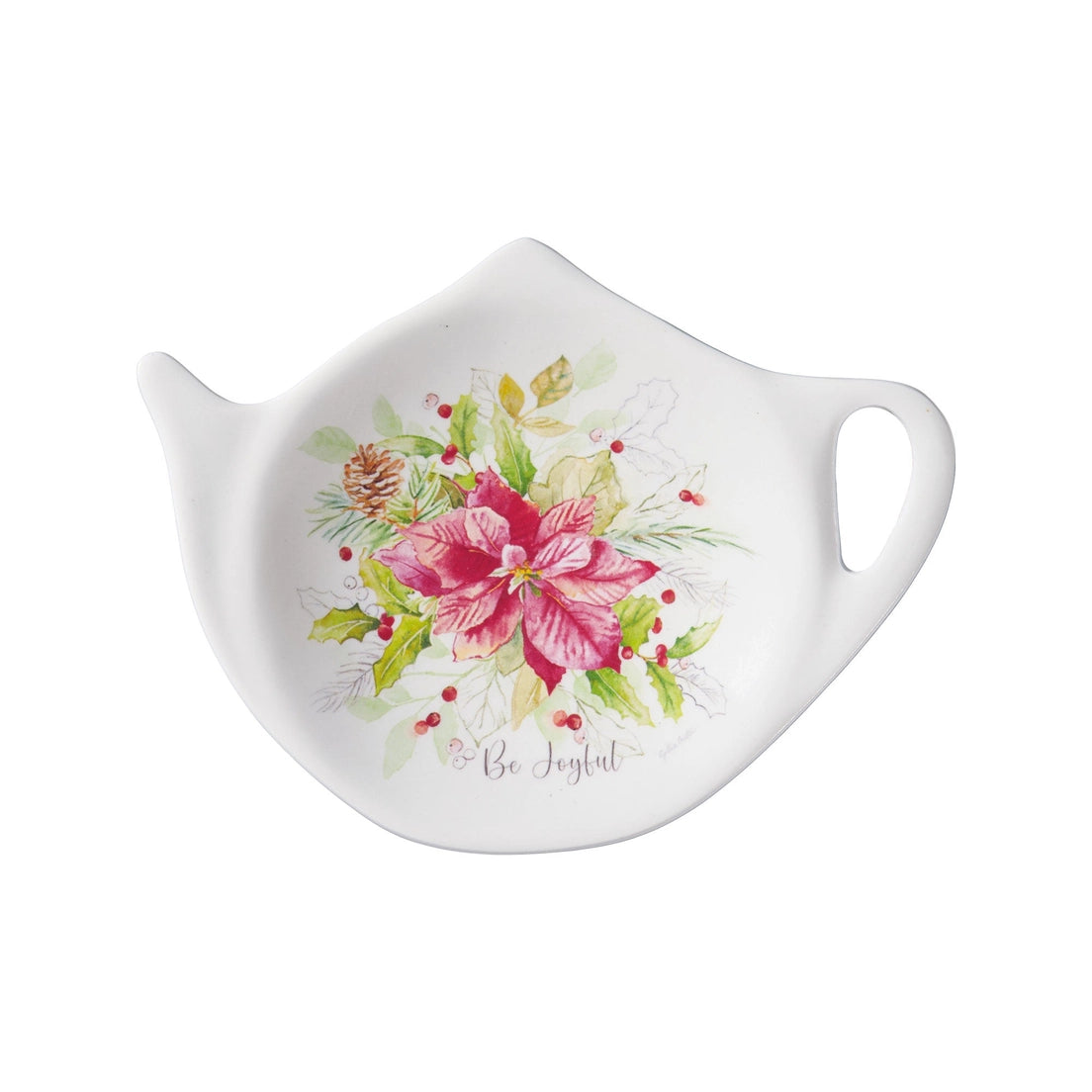 Poinsettia Tea Bag Holder
