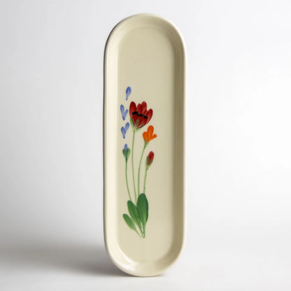 Spoon Rest Red Poppy Spoon Rest