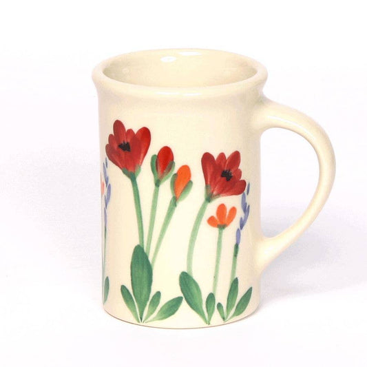 Tea Cup Red Poppy Mug