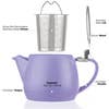 Pluto Violet Porcelain Teapot with Infuser
