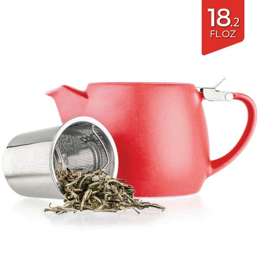 Pluto Red Teapot with Infuser