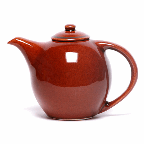 Copper Clay Teapot