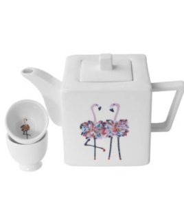 Flamingo Square Teapot