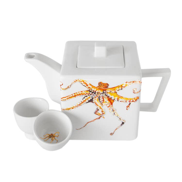 Octopus Square Teapot
