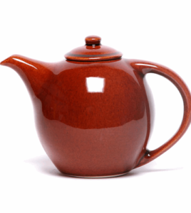 Copper Clay Teapot
