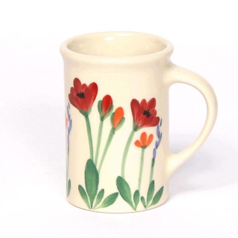 Red Poppy Tea Cup